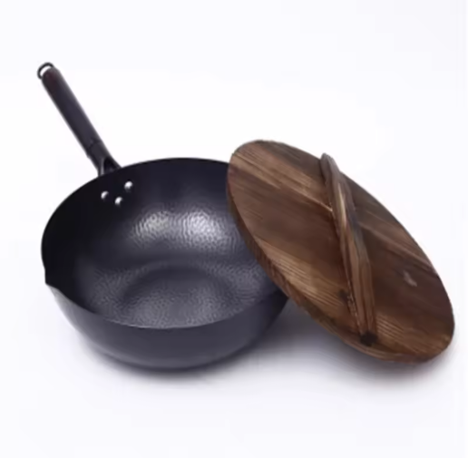 Cast Iron Wok Pan