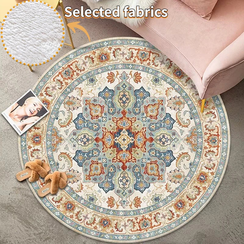 Vintage Bohemian Round Rug