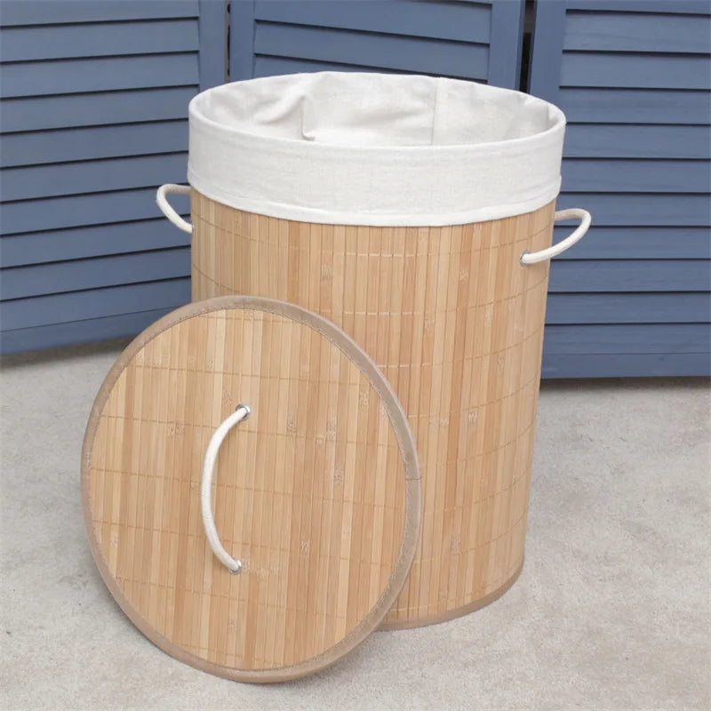 Eco-Friendly Bamboo Laundry Basket